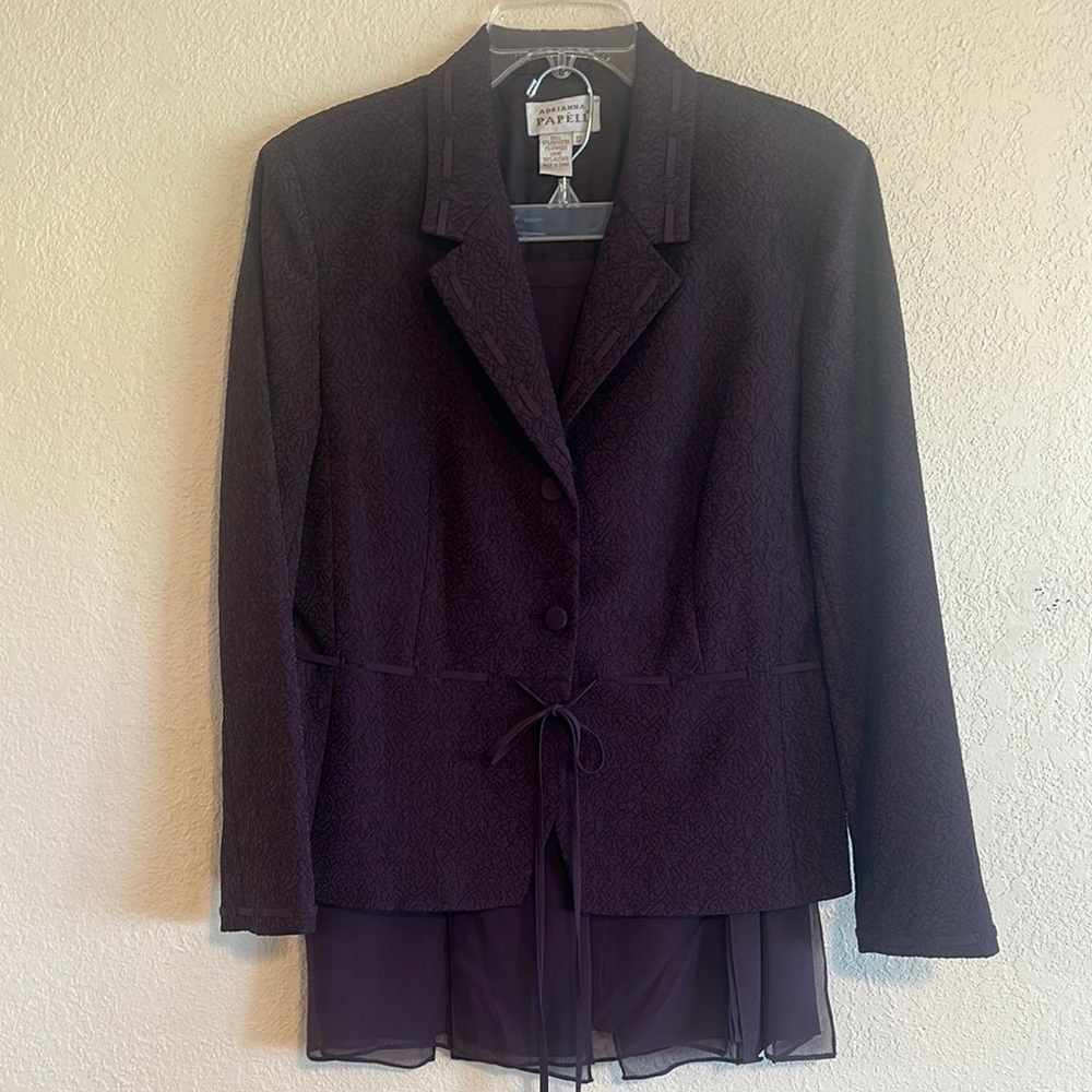 Adrianna Papell Purple Skirt with Elegant Jacket